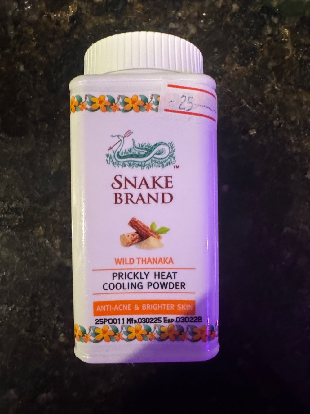 Wild Thanaka Prickly Heat Cooling Powder - White